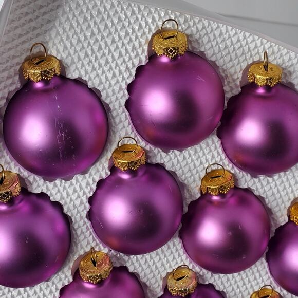 Visions By Holly Romantic Heirloom Across purple colorful Set of 15 Ornaments - Picture 10 of 15